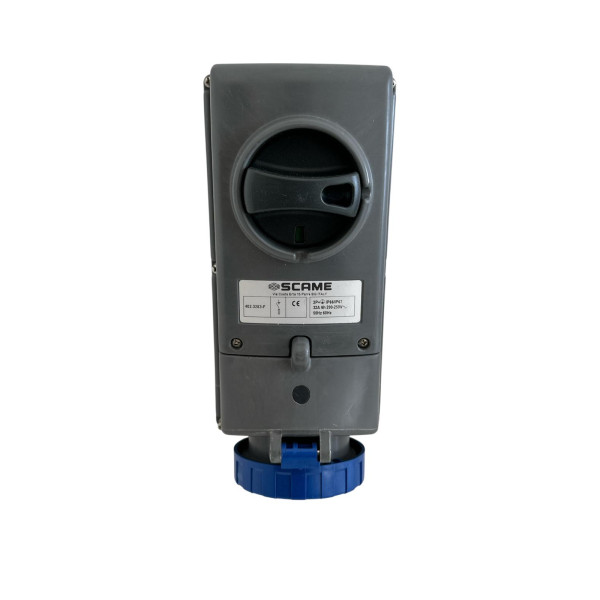 Scame 402 3283-f interlocked socket 2p t ip66//ip67 32a 6h